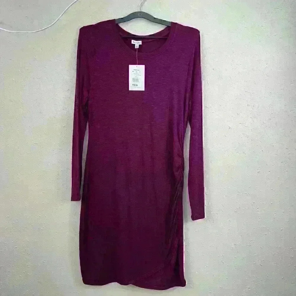 🔥Love Fire Women's Long Sleeve Dress Size XL Purple Potion NEW.  DC1